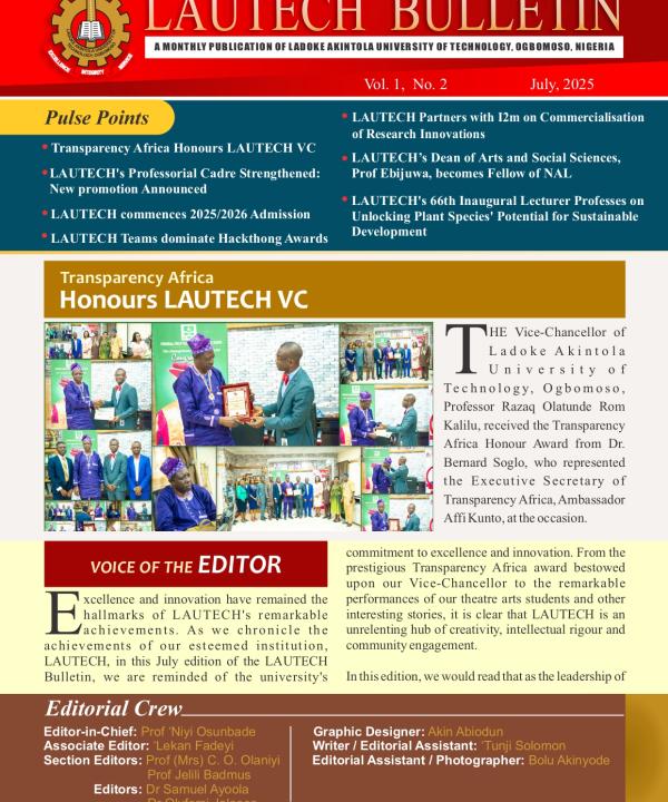 LAUTECH Bulletin July 2025 
