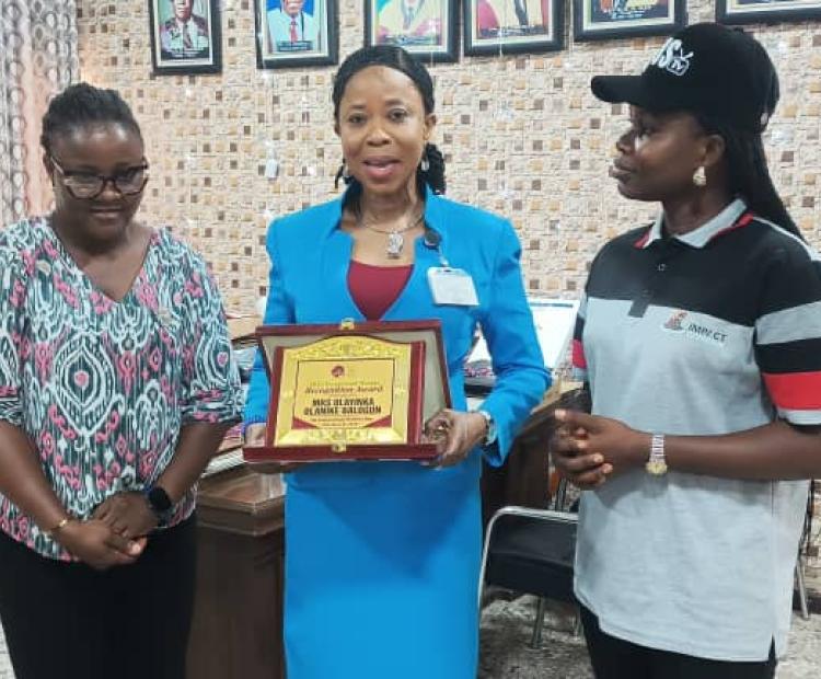 LAUTECH Registrar Receives Belated International Women’s Day Honour
