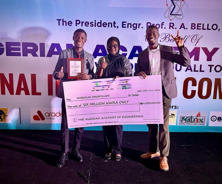 LAUTECH Wins Nigerian Academy of Engineering Award, receives ₦6,000,000 and $2,000