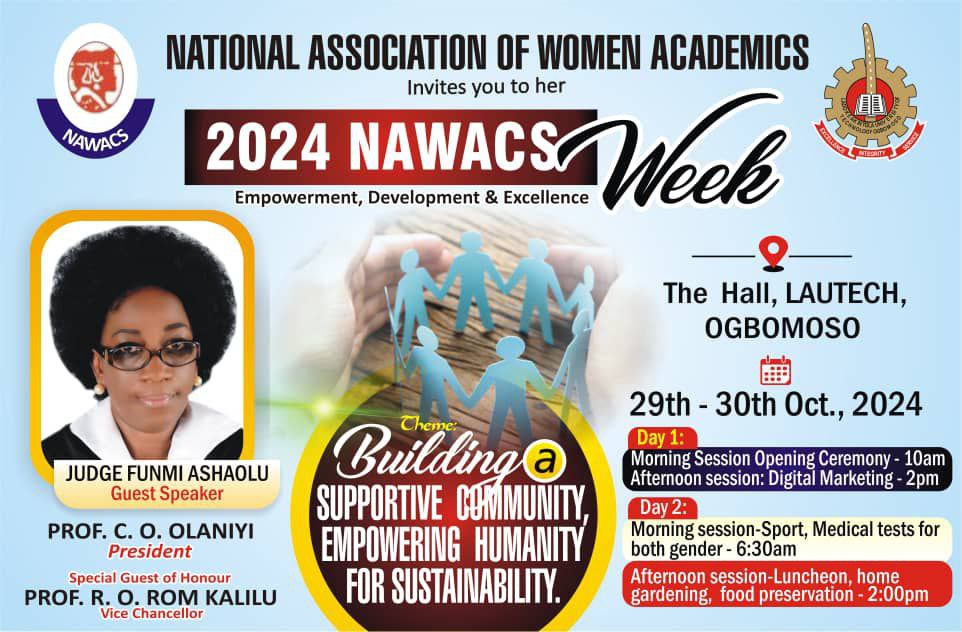 2024 NAWACS WEEK  Building a Supporting Community Empowering Humanity for Sustainability