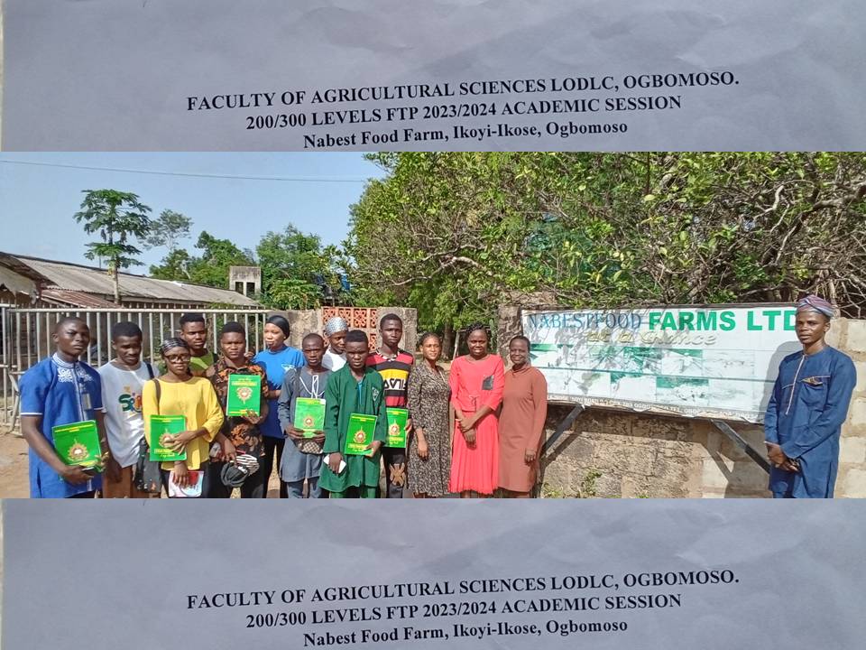 FACULTY OF AGRICULTURAL SCIENCES LODLC OGBOMOSO