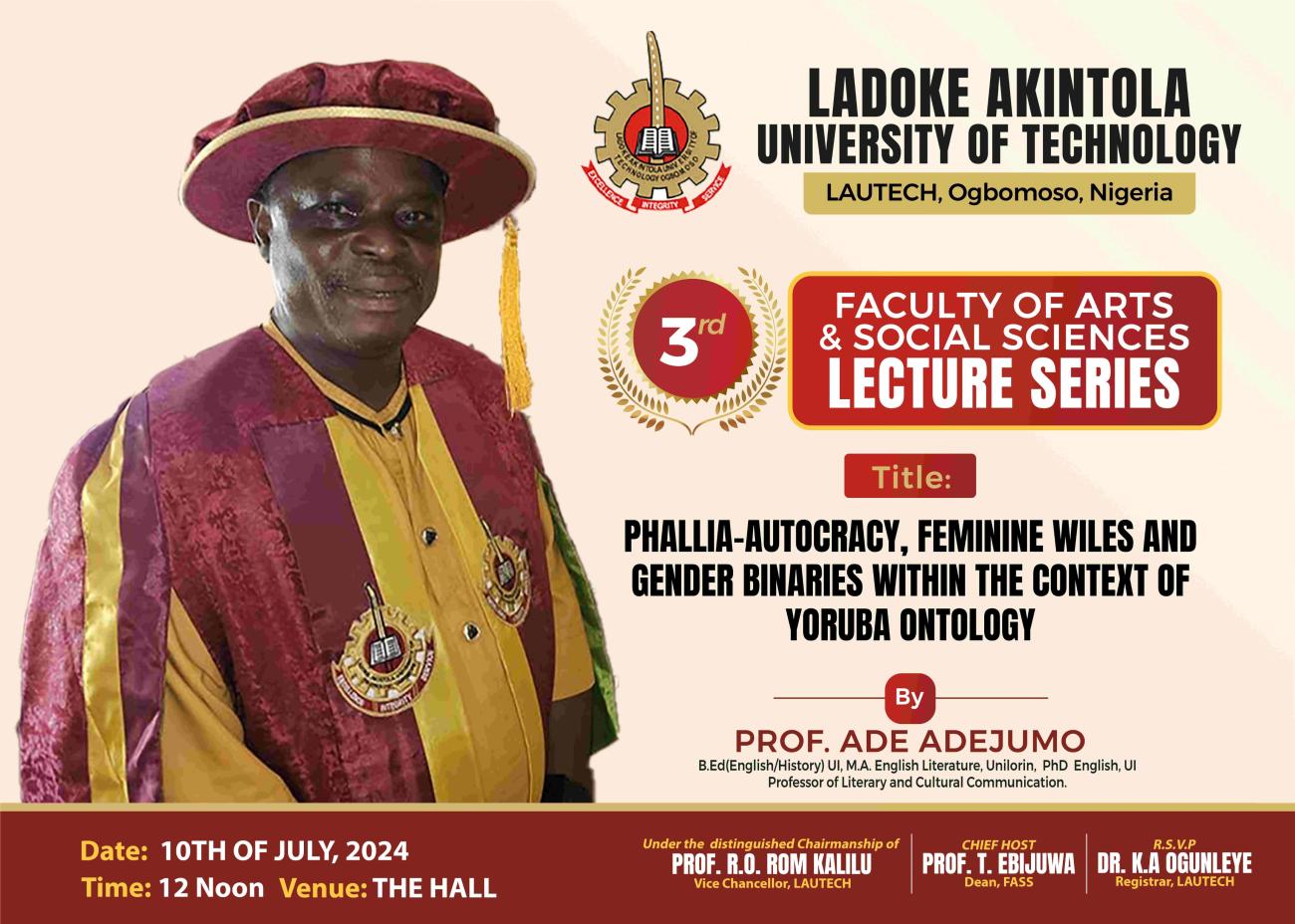 3RD FASS LECTURE SERIES 