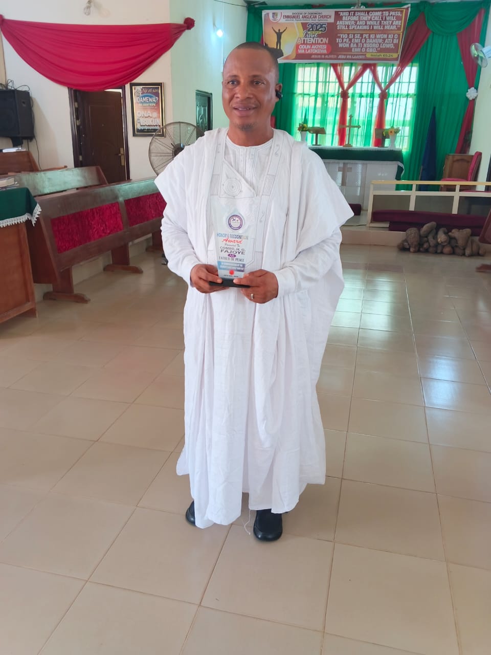 Celebration of Peace: Comrade Fajoye Hamzat Esq. Honored as "Father of Peace"