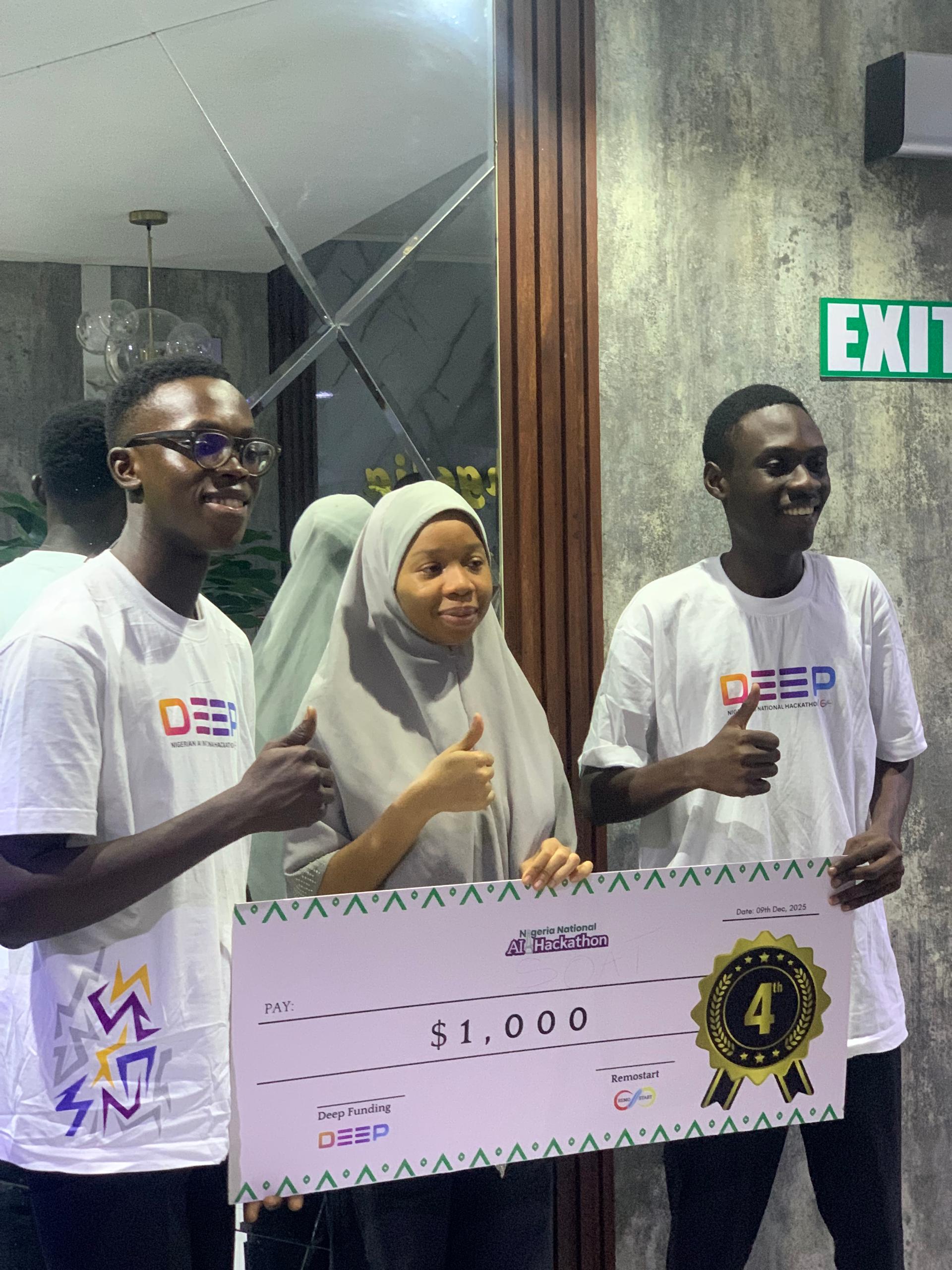 LAUTECH Wins $1,000 at the Grand Finale of Deep Funding National AI-Based Project Competition