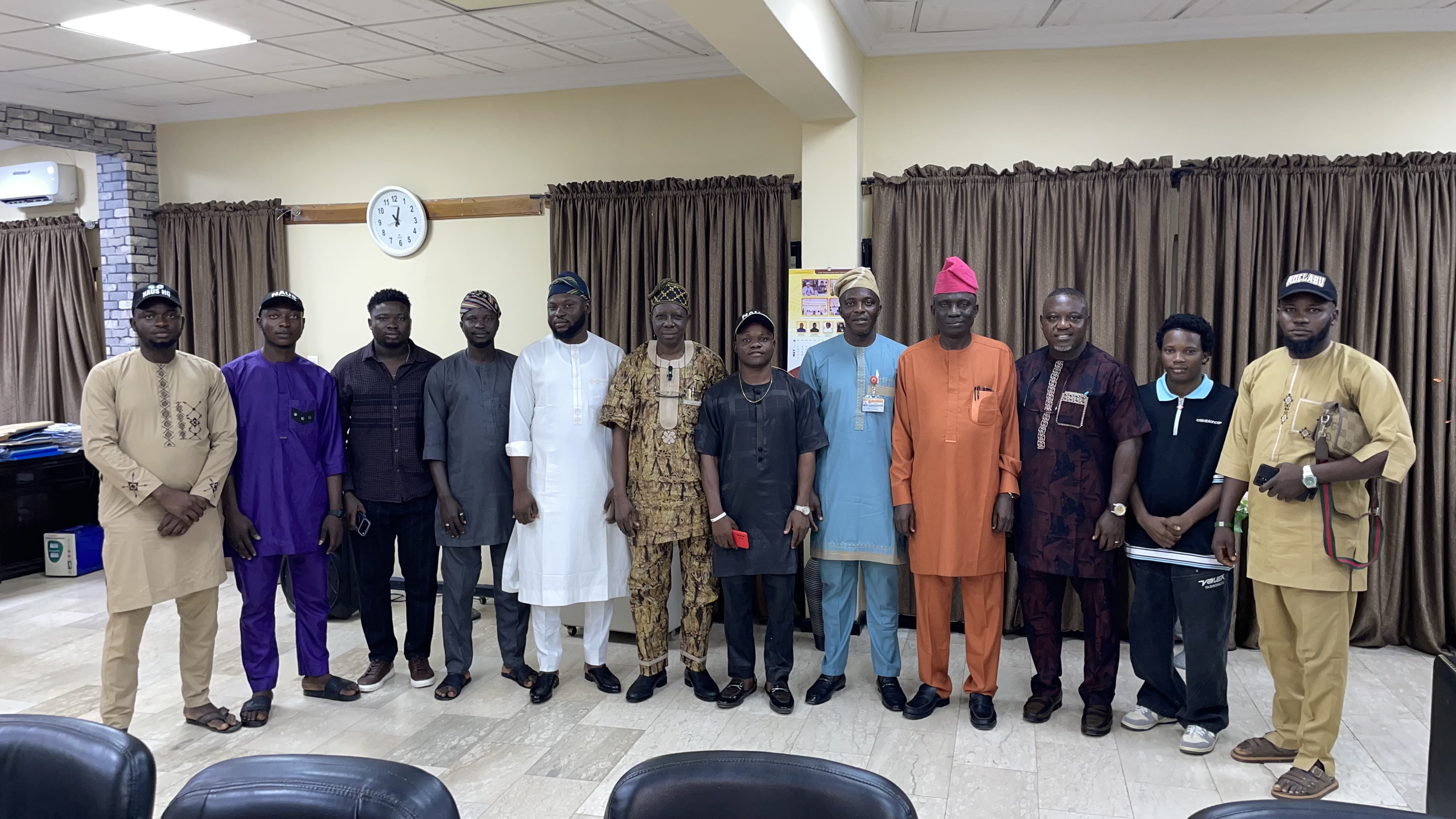 NAUS National Executives Pay Courtesy Visit to LAUTECH Management