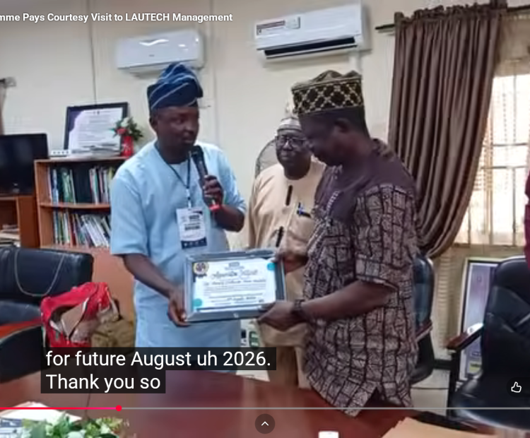 CLAY Fellowship Programme Pays Courtesy Visit to LAUTECH Management
