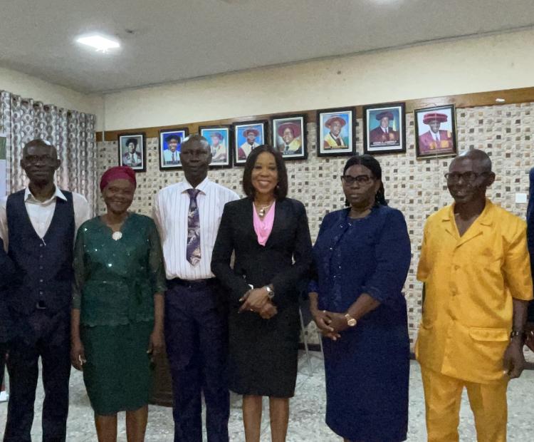 Registrar of Ladoke Akintola University of Technology Urges Empathy as Newly Elevated Deputy Registrars Pay Courtesy Call