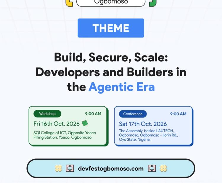 Don't miss Devfest Ogbomoso 2026