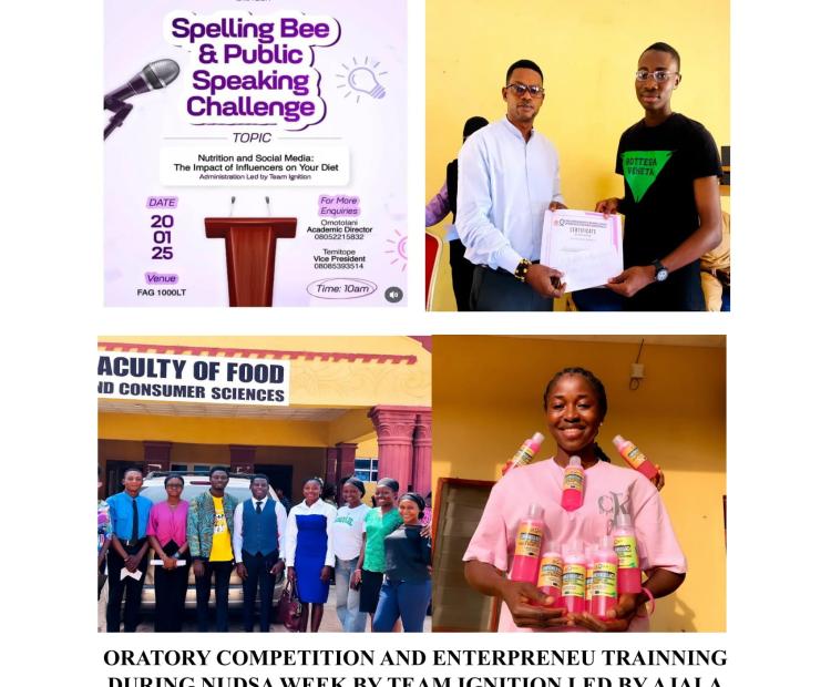 ACTIVITIES OF THE DEPARTMENT OF NUTRITION AND DIETETICS STUDENT ASSOCIATION